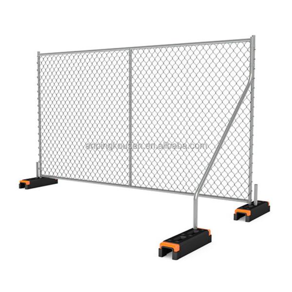 20mmx20mm Outer Middle Frame Mobile Fence America Chain Link Temporary Panel Fence