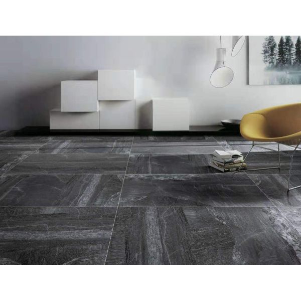 900*900MM Baby Skin Square Ceramic Floor Tiles And Wall Tiles Jet Black Color Finish