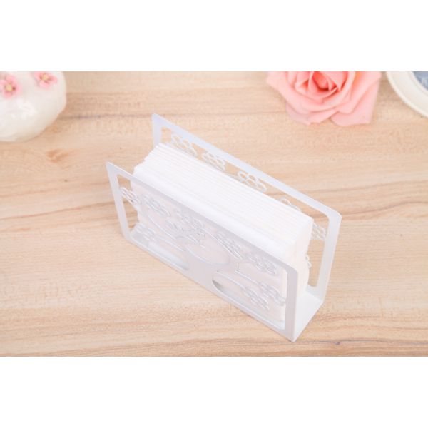 Support écologique de serviette en métal de restaurant, support de serviette de papier 15 x 4 x 10 cm