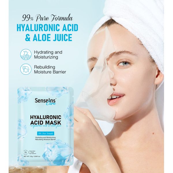 Wholesale Hyaluronic Acid Mask Organic Deep Nourishing Moisturizing Whitening Firming Fede Spots Facial Face Mask