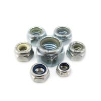 M1-M16 de acero inoxidable de acero carbono hex azul Nylock
