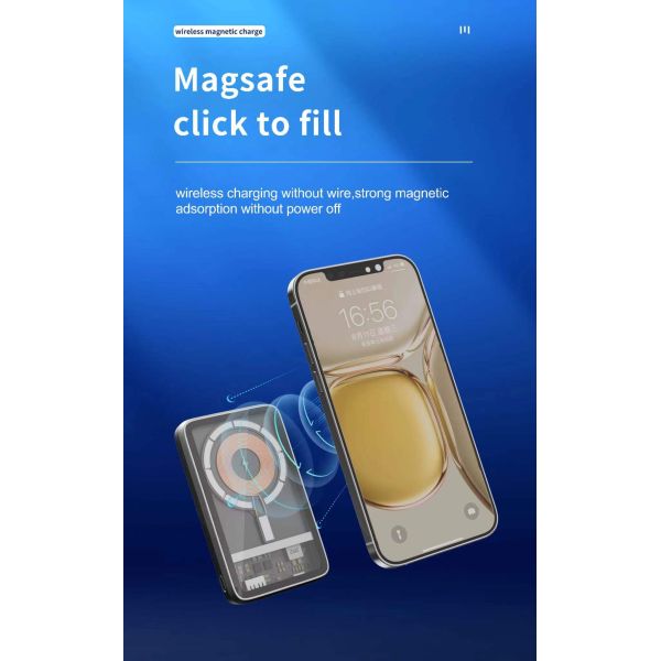 10000mah Wireless Charging Power Bank Industrial Magnetic For IPhone