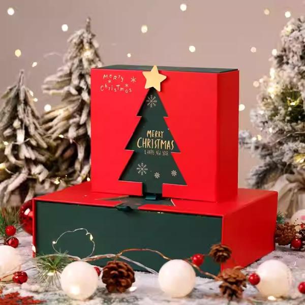Customized Christmas Atmosphere Christmas Tree Element Gift Box
