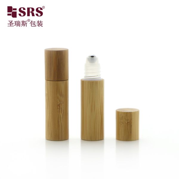 BPP(S)-5ML Oil Blends Empty Roller Bottle With Bamboo Outer Pp Inner SS Ball