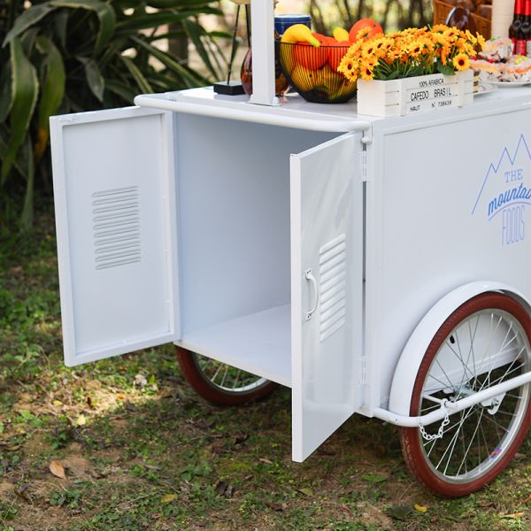 Hand Push Coffee Tricycle  New Design Bike Cart for Mobile Barista