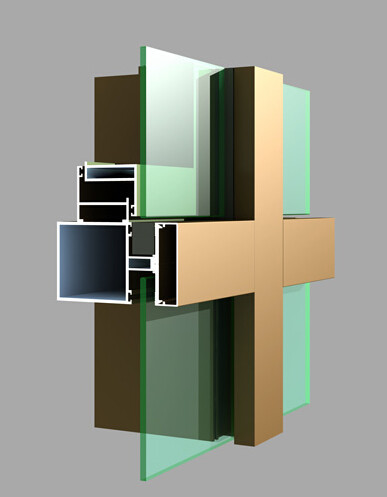 Квадратной алюминиевой цвет профиля 0.8мм-3мм ненесущей стены подгонянный толщиной