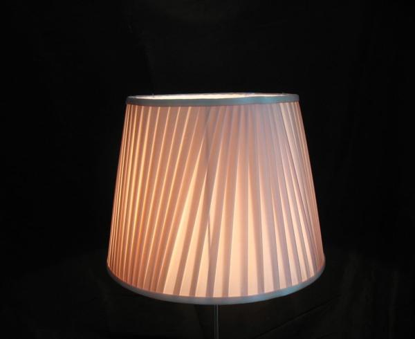 Hand Gather Pleated Lamp Shade For Table And Floor Lamps silk fabric