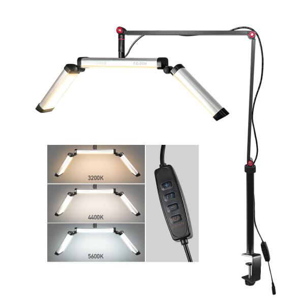 Portable half moon light FZ-20H 20w Foldable arm fill light LED lamp tattoo eyelash lamp nail beauty eyelash extension light