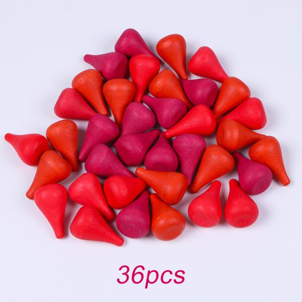 Baby Wooden Constructor Set Nordic Wooden Rainbow Blocks Loose Parts Montessori Educational Toys Children Toddler Baby G