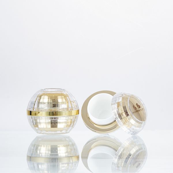 Acrylic Gold Custom Luxury Cosmetic Packaging 15g 30g 50g 100ml Face Cream Jar