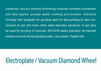 100mm a 180mm limpam o disco soldado de Diamond Blade Cup Wheel Grinding