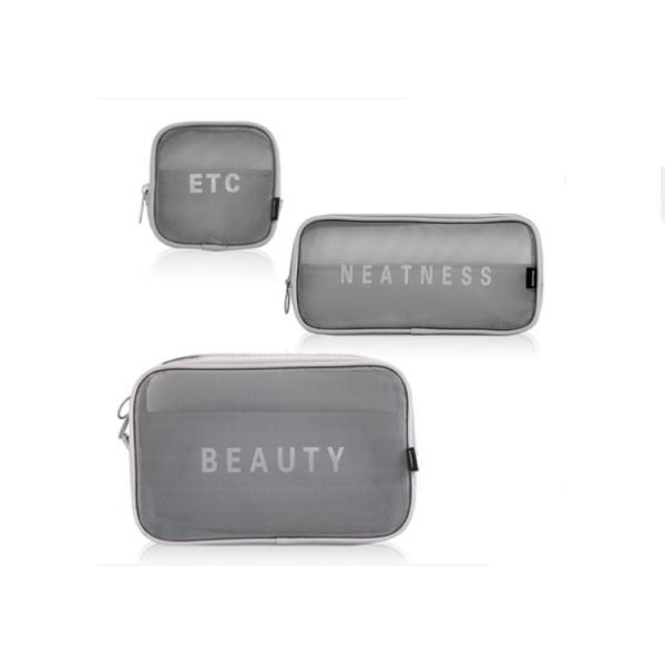 New 2019 small lipstick portable storage bag web hot three-piece carry-on makeup bags