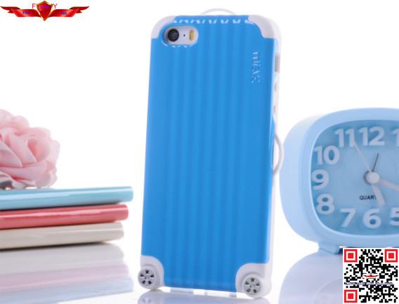 New Fashon Design Luggage PC+TPU Cover Case For Iphone 4/5 Multi Color High Quality