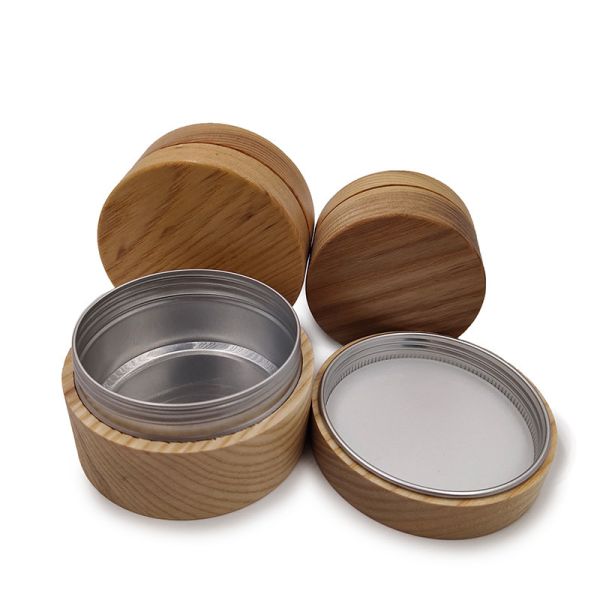 Customized Logo Biodegradable Bamboo Cosmetic Jar for Empty Jars Eco-Friendly Design