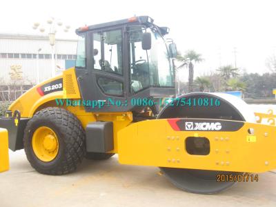 O canteiro de obras amarelo faz à máquina o modelo do equipamento XS203J/XS223J/XS223JE da consolidação de solo