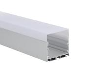 Profil en aluminium de bande linéaire intérieure de l'éclairage W50*H50mm LED