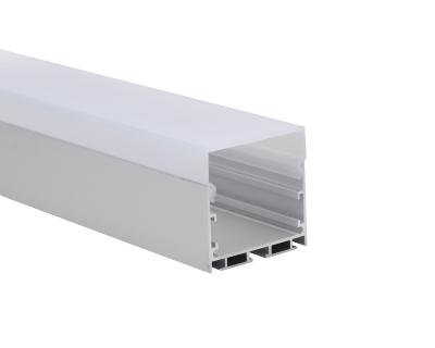 Profil en aluminium de bande linéaire intérieure de l'éclairage W50*H50mm LED