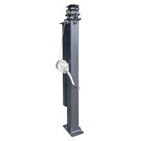 4.5m 15ft 6m 19ft Mast telescópico manual para cameras de elevação de trailers solares e luzes LED