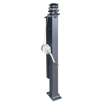 4.5m 15ft 6m 19ft Mast telescópico manual para cameras de elevação de trailers solares e luzes LED