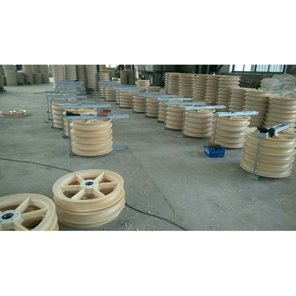 Nylon Wheel Cable Pulling Pulley with High-Strength MC Nylon and High-Precision Ball Bearings for Smooth Cable Laying