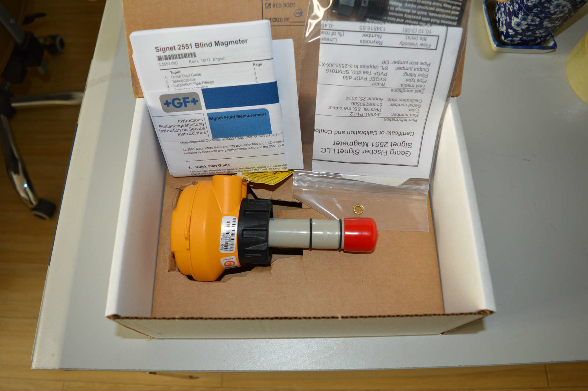 3-2551-P2-42 GF Signet Magmeter Flow Sensor для DN250 до DN900 (10 до 36 дюймов) Размер трубы с дисплеем