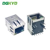 Ponto de entrada do conector de interface de rede TAB-DOWN de DGKYD111B089DB1A1DPQ RJ45 1X1 10/100BASE sem 8 pinos