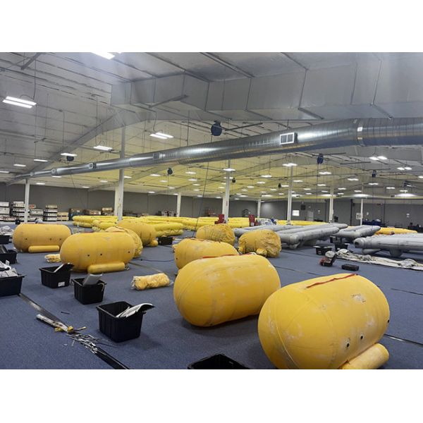 Надувные воздушные подушки для подъема судов желтый цвет