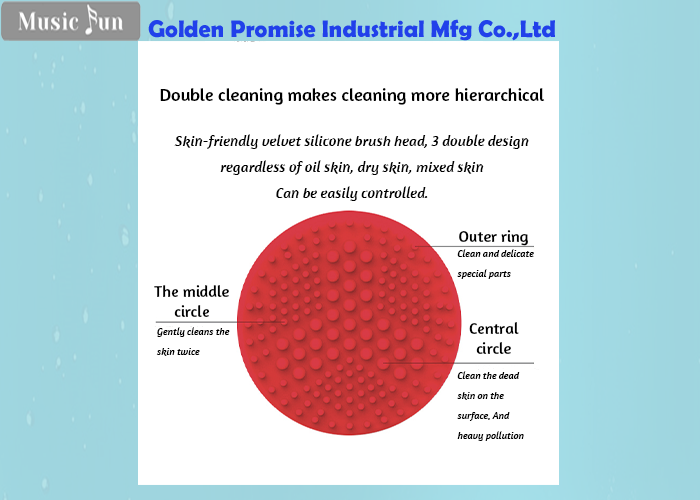 IPX6 Health And Beauty Products Electric Facial Cleanser Massager Machine