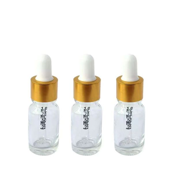 5ml Clear Glass Essential Oil Bottle with Aluminum Dropper