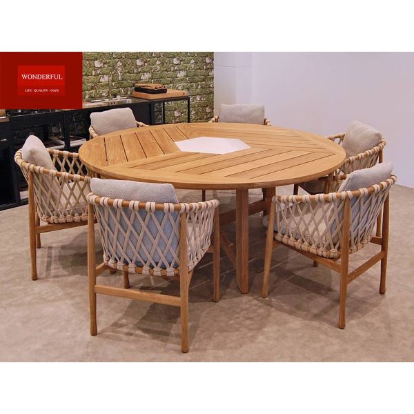 Comfortable Rattan Outdoor Garden Chair with Modern Design Style and Quick Dry Foam