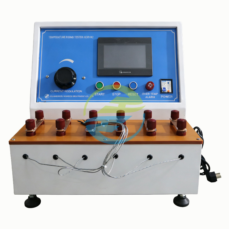 Six-Channel Thermocouple Temperature Rise Measurement System 0-40A Linear Current Source IEC60884-1 Clause 19 PT100