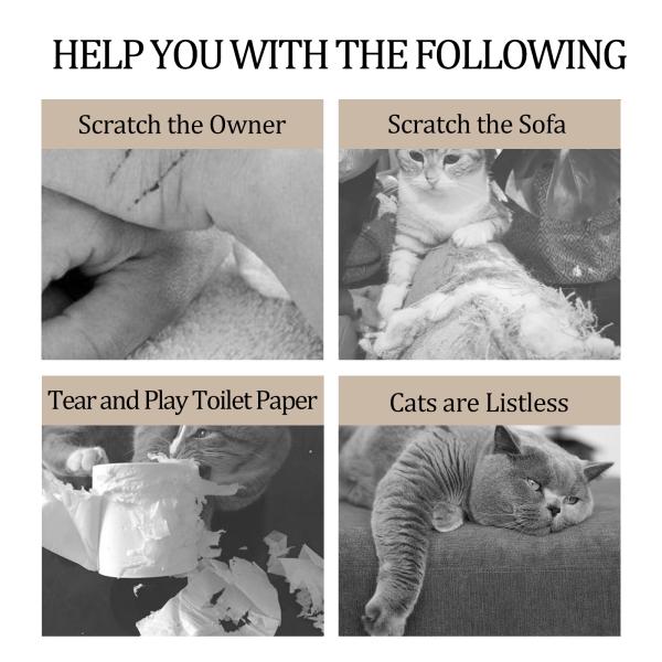 White L-Shaped Cat Scratching Board the Use of High Quality Corrugated Paper Grip and Wear Resistance