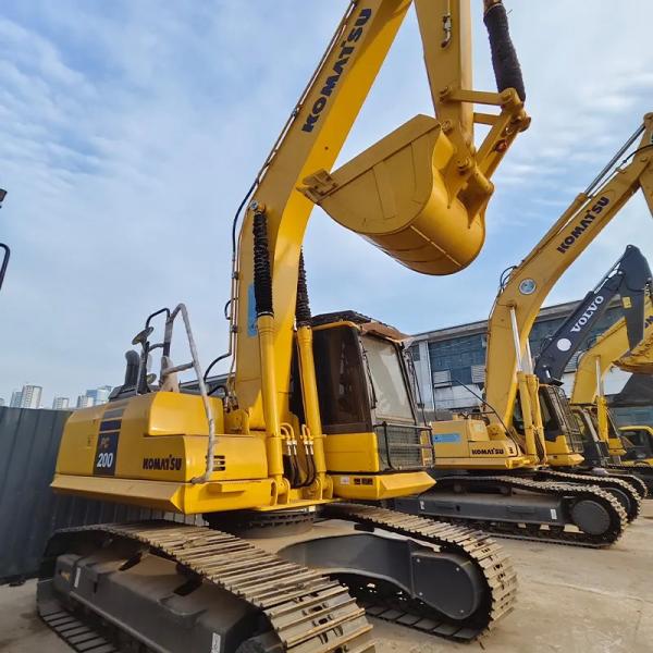 Used PC200 Crawler Excavator Second Hand 20ton Digger for Sale Backhoe Ready