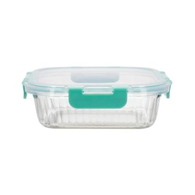 Borosilicate Glass Food Container with Airtight Cool Lock Lid