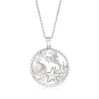 Collar pendiente de la joyería de Ross-Simons Sterling Silver Sea Life