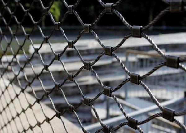 High Durability Stainless Steel Wire Rope Mesh For Zoo Big Cat Crossing