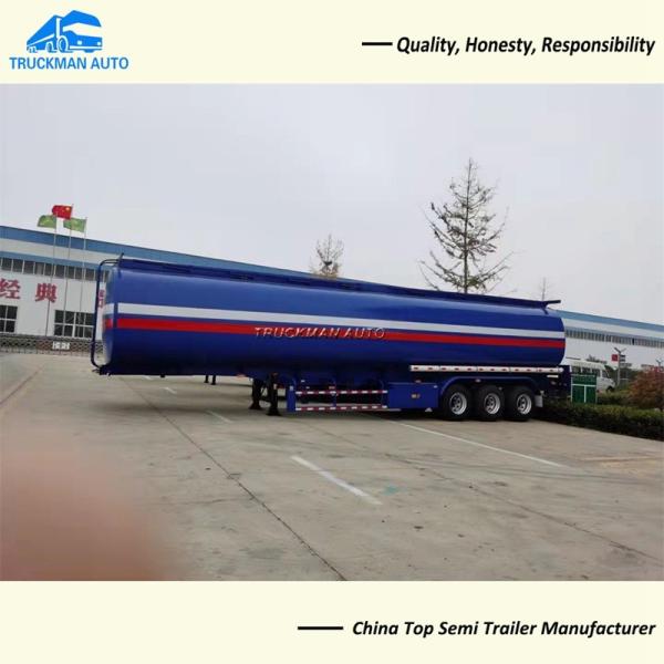 13 Tons Axle 40000 Liter Fuel Tanker Trailer With 4 Pcs Comdepartment