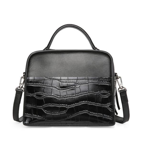 Portable Case Bag Stone Patten Cow Leather Tote Bags New Arrival Handbags with