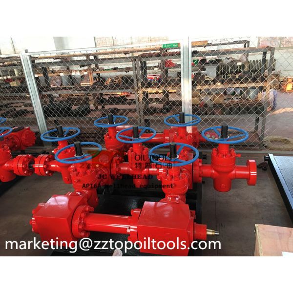 API Skid Mounted Kill Choke Manifold Assembly For Sour Gas Well  4-1/16