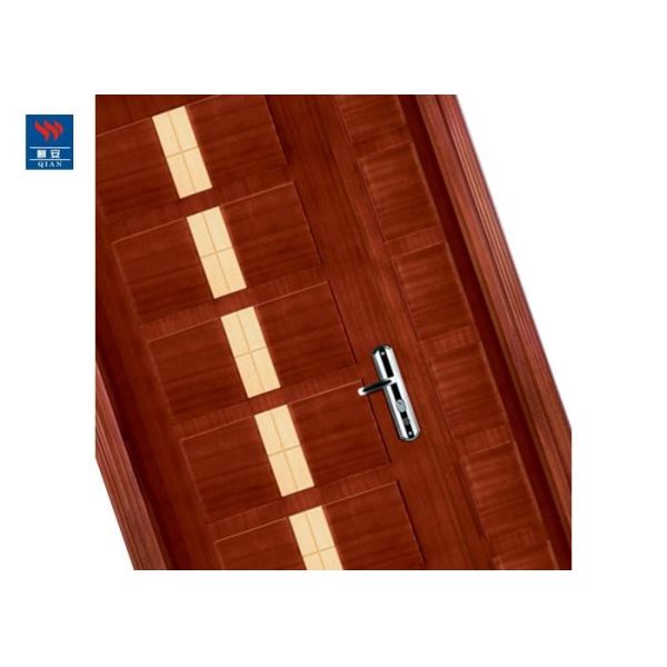 Hotel Entry Soundproof 60 Minutes UL Listed PVC Double Door Fire Rated Wood Doors