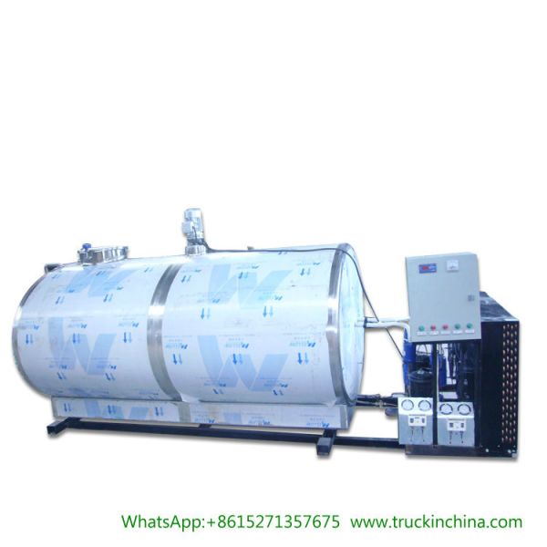 Stainless steel Milk Cooling Tank Body For Lorry Trucks 8CBM- 25CBM