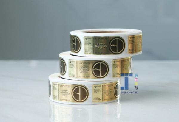 Embossed Sticker Labels Silk Printed