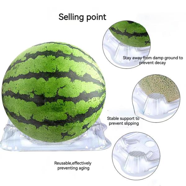 Customized vacuum formed transparent pet PET, PVC, PS plastic watermelon fixed base Hami melon anti corrosion and rotten support melon tray