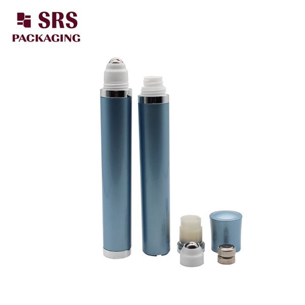 SRS Vibrating 10ml Roll On Eye Cream Bottle Plastic Blue Color
