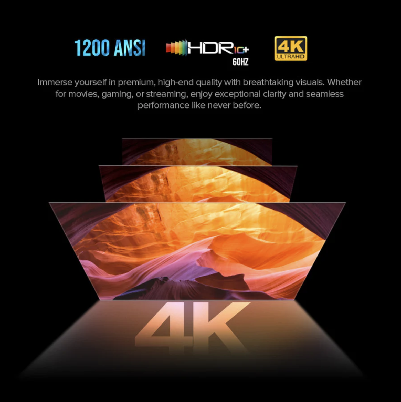 M6 High Brightness 1200 ANSI Lumens 1080P Native Full HD Projector