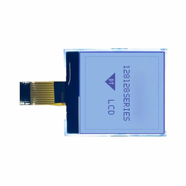 600 Brightness Monochrome LCD Panel 128x128 SPI Interface FSTN Gray Mode