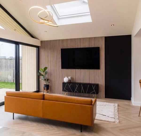 Panneaux muraux en ardoise en bois acoustique avec mousse pour la décoration des murs intérieurs,appropriés pour le salon, la chambre, la cuisine et les bureaux