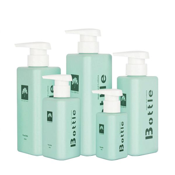 Shampoo Dispenser Colorful Empty Lotion PETG Bottle With Pump