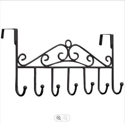 17 Inches Metal Door Hanger Hook Clothing 7 Hook Coat Rack