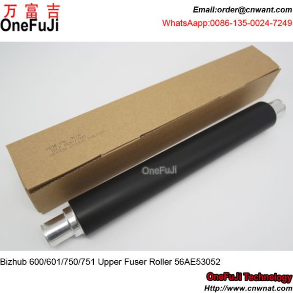 High Quality Copier Heater Roller Konica Minolta Bizhub 600 601 750 751 56AE53052 Compatible Upper Fuser Roller